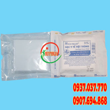Gạc phẫu thuật đã tiệt trùng 10cm x 10cm x 6 lớp