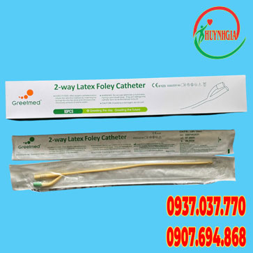 Ống thông tiểu Folley 2 nhánh Greetmed 14fr