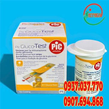 Que đường huyết Pic Glucose test 25