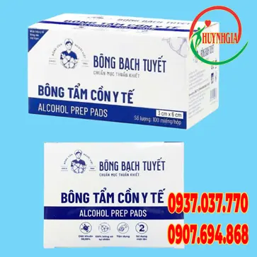 Bông tẩm cồn y tế