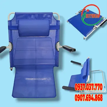 Bục tựa lưng người lớn có tay (sắt) vịn