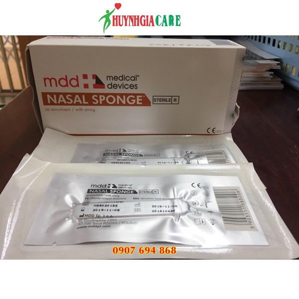 Miếng cầm máu mũi Nasal Sponge
