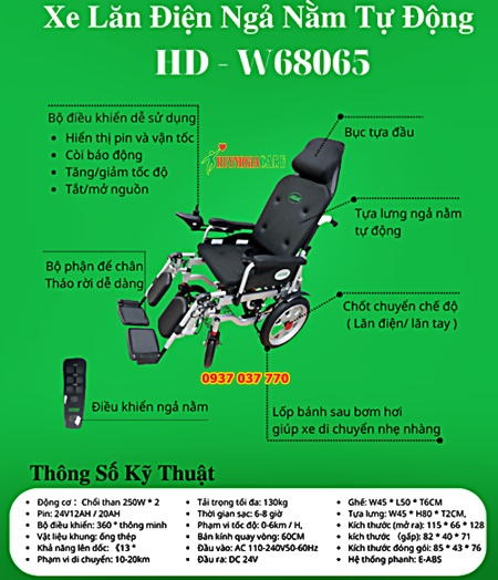 Xe lan dien nga nam tu dong hdm w68065