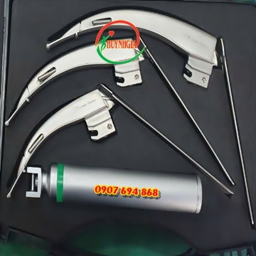 Bộ đặt nội khí quản 3 lưỡi cong khó ánh sáng lạnh Model: LAP-B3