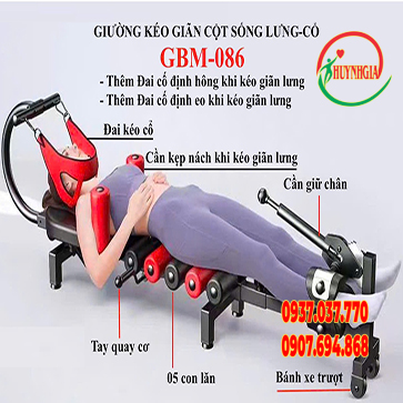 Giường kéo giãn cột sống lưng cổ GBM-086
