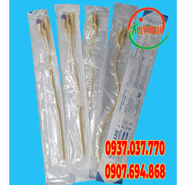 Ống thông tiểu foley Idealcare 2 nhánh phủ silicone (số 12-30)
