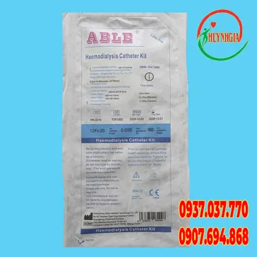 Catheter chạy thận nhân tạo 2 nòng 12FR x 20