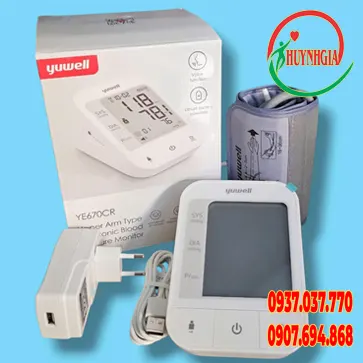 Máy đo huyết áp điện tử có giọng nói Yuwell YE670CR