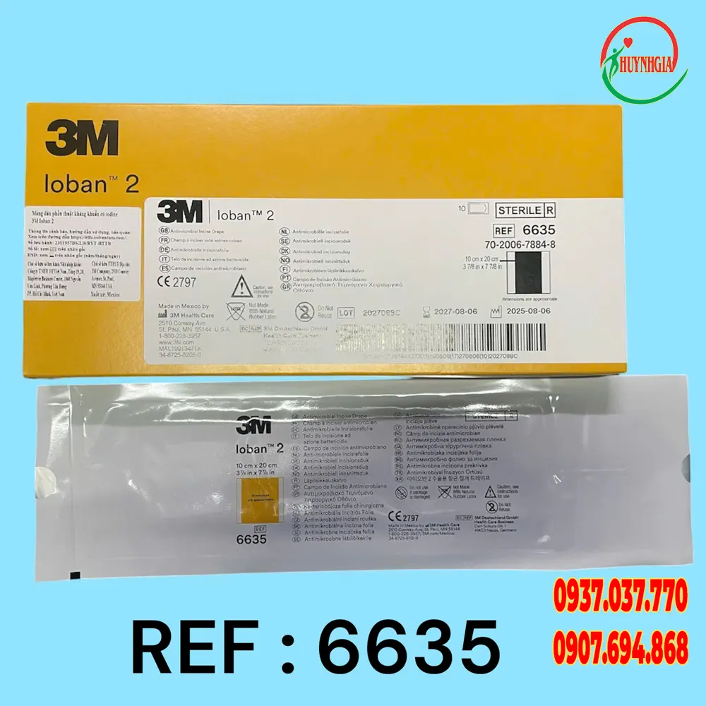 Mang dan phau thuat khang khuan co iodine 3M ioban 6650 6635